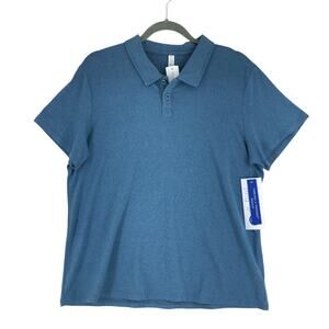 Threads 4 Thought Polo Shirt Mens XL Paulette Heather Luxe Jersey Performance